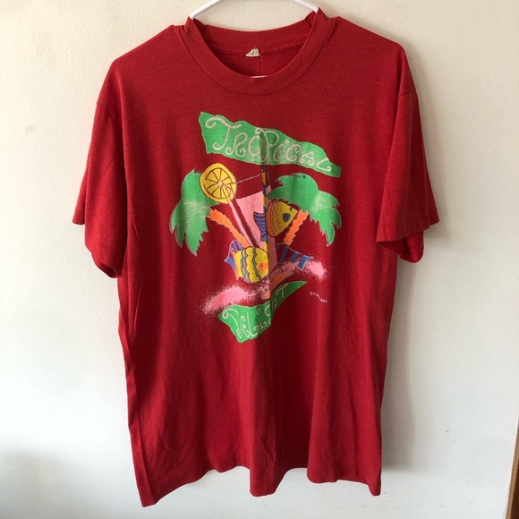 Vintage Turtle Bay Tropical Tee Shirt - Picture 1 of 5